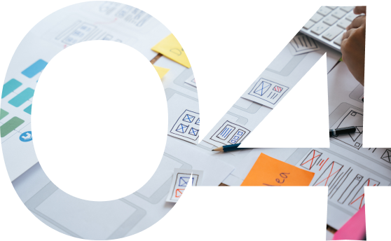 Création de prototypes avec post-it et dessins sur papier. - Agence web Prism